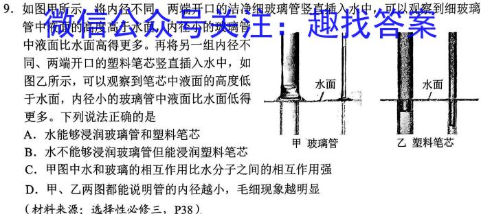 山西省2023-2024学年度九年级第一学期阶段性练习(二)数学