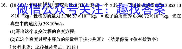 衡水金卷2024版先享卷调研卷答案新高考