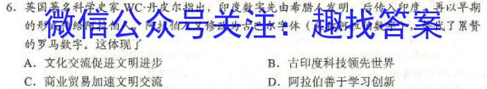 河南2024届高三年级8月入学联考（23-10C）地理试卷及参考答案&政治