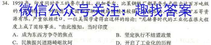 2024届贵州省六校联盟高考实用性联考(一)历史