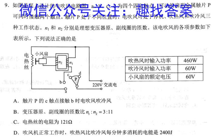 2024年普通高等学校招生全国统一考试仿真模拟卷(一)数学