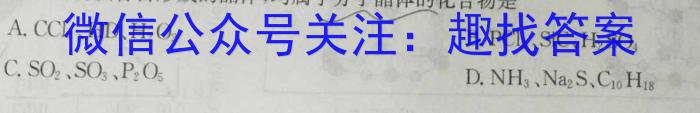 山西省2023~2024学年度高三8月质量检测（243006D）化学