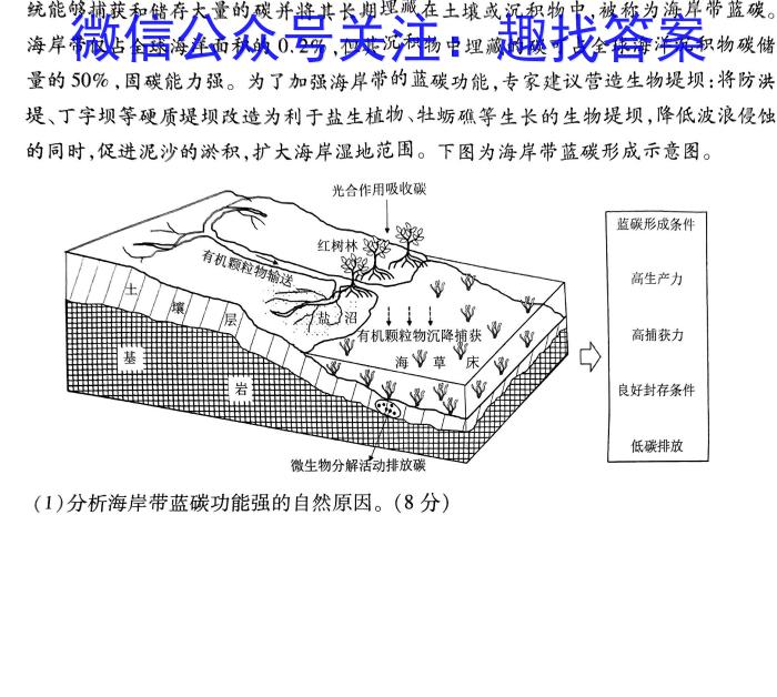 2024届湖南省高三8月联考地理.