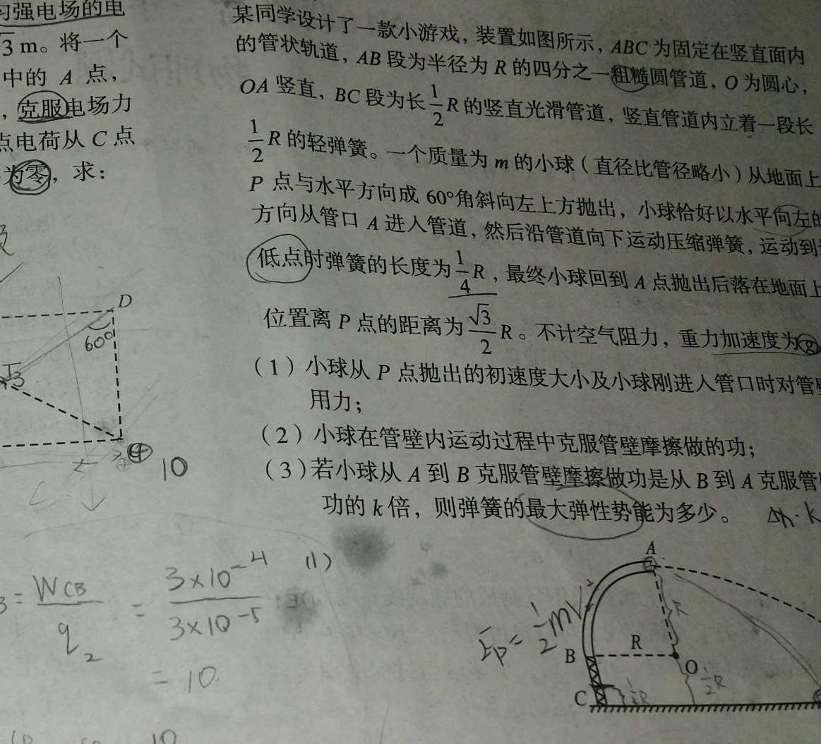 2023-2024吉林高一期末联考(◇)试题(数学)