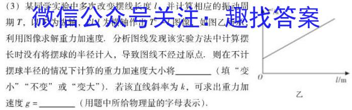 东北育才学校科学高中部2023-2024学年度高三高考适应性测试(一)q物理