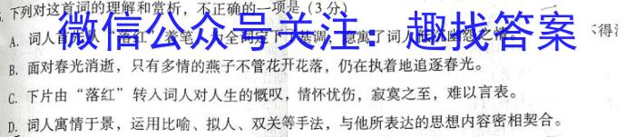 河南省教育研究院2024届新高三8月起点摸底联考地理试卷及参考答案语文