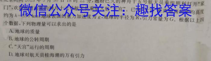 [宝鸡二模]2024年宝鸡市高考模拟检测(二)数学