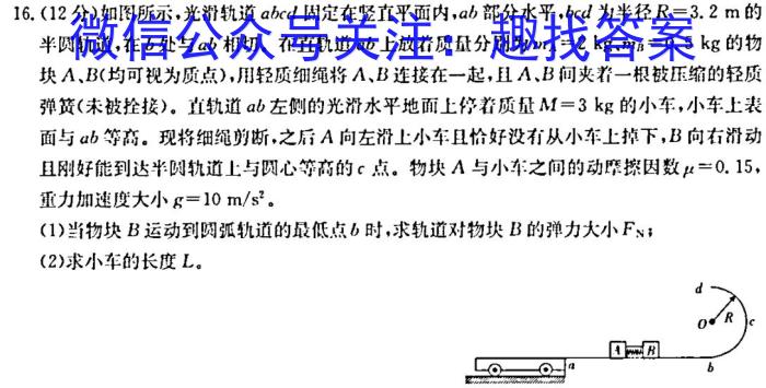 百师联盟 2024届高三开年摸底联考 新高考卷英语