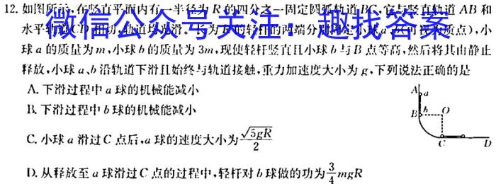 2023年春季学期百色市高普通高中高一年级期末联考教学质量调研测试物理`