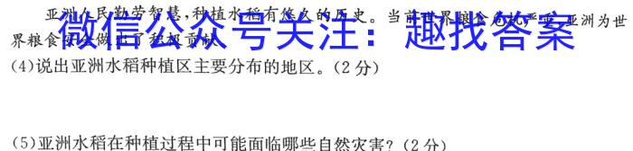 河南省教育研究院2024届新高三8月起点摸底联考历史试卷及参考答案政治1