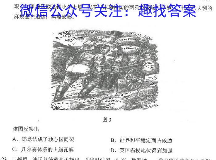 青海省西宁市2024-2023学年高一下学期期末考试历史