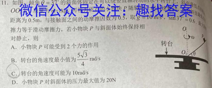 云南师大附中(云南卷)2024届高考适应性月考卷(十)(黑白白黑黑白黑白)数学