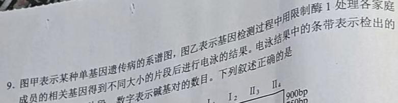 宣化区2022-2023学年度八年级第二学期期末考试生物