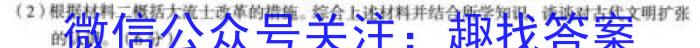 2024届全国高考分科调研模拟测试卷(一)XGK历史