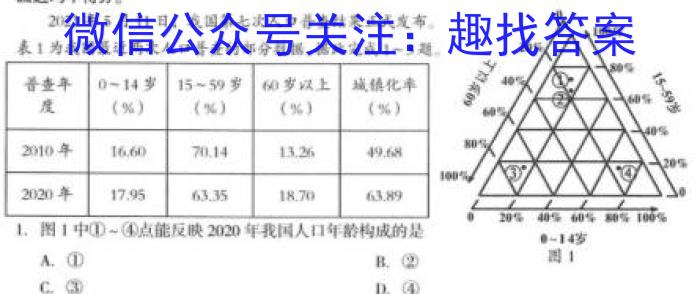 2024届江西“三新”协同教研共同体高三摸底联考(7月)地.理