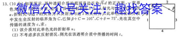 山东省实验中学2024届高三第一次模拟考试(4月)数学