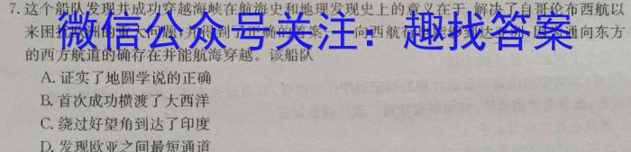 2024届名师原创分科模拟 新S4(八)历史