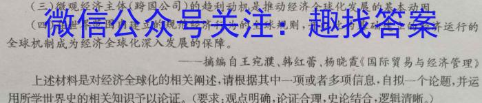 2024届江苏省南京市师范大学附属中学高三暑假检测历史