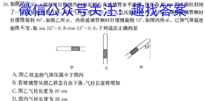 2024届江苏省南京市师范大学附属中学高三暑假检测物理`