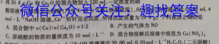 山西省孝义市2022-2023学年第二学期七年级期末质量监测试（卷）化学