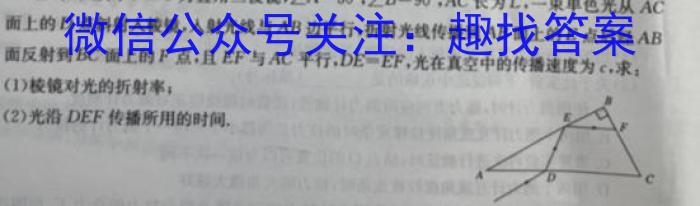 江西省2023-2024学年九年级第一学期期末质量监测数学