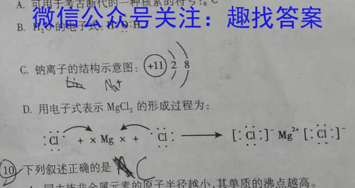 q湖北省2024届高三年级8月联考（24-03C）化学