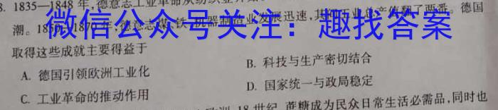 炎德英才大联考 长郡中学2024届高三月考试卷(一)历史