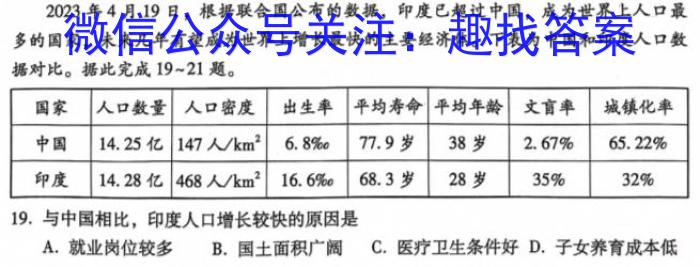 河南省2024届高三年级8月联考政治~