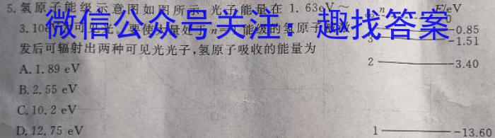 青海省格尔木市2024届高三第二次三校联考(24544C)数学