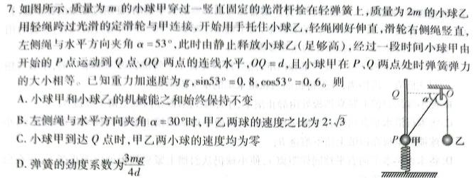 陕西省永寿县2023-2024学年度第二学期九年级质量调研监测A数学.考卷答案