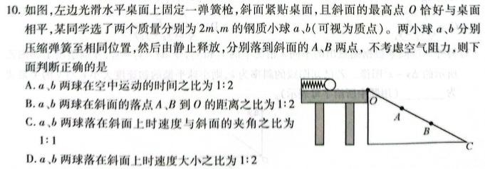 四川省2024届高三诊断模拟考试(二)2数学.考卷答案