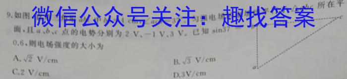 2023学年第二学期浙江七彩阳光新高考研究联盟期中联考（高一年级）数学