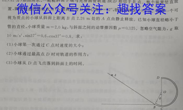 2024年全国高考冲刺压轴卷(一)1数学