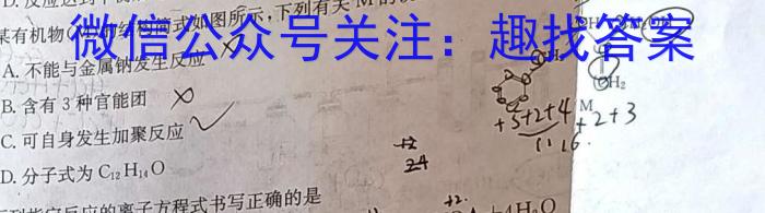 q天一大联考·顶尖计划2024届高中毕业班第一次考试化学