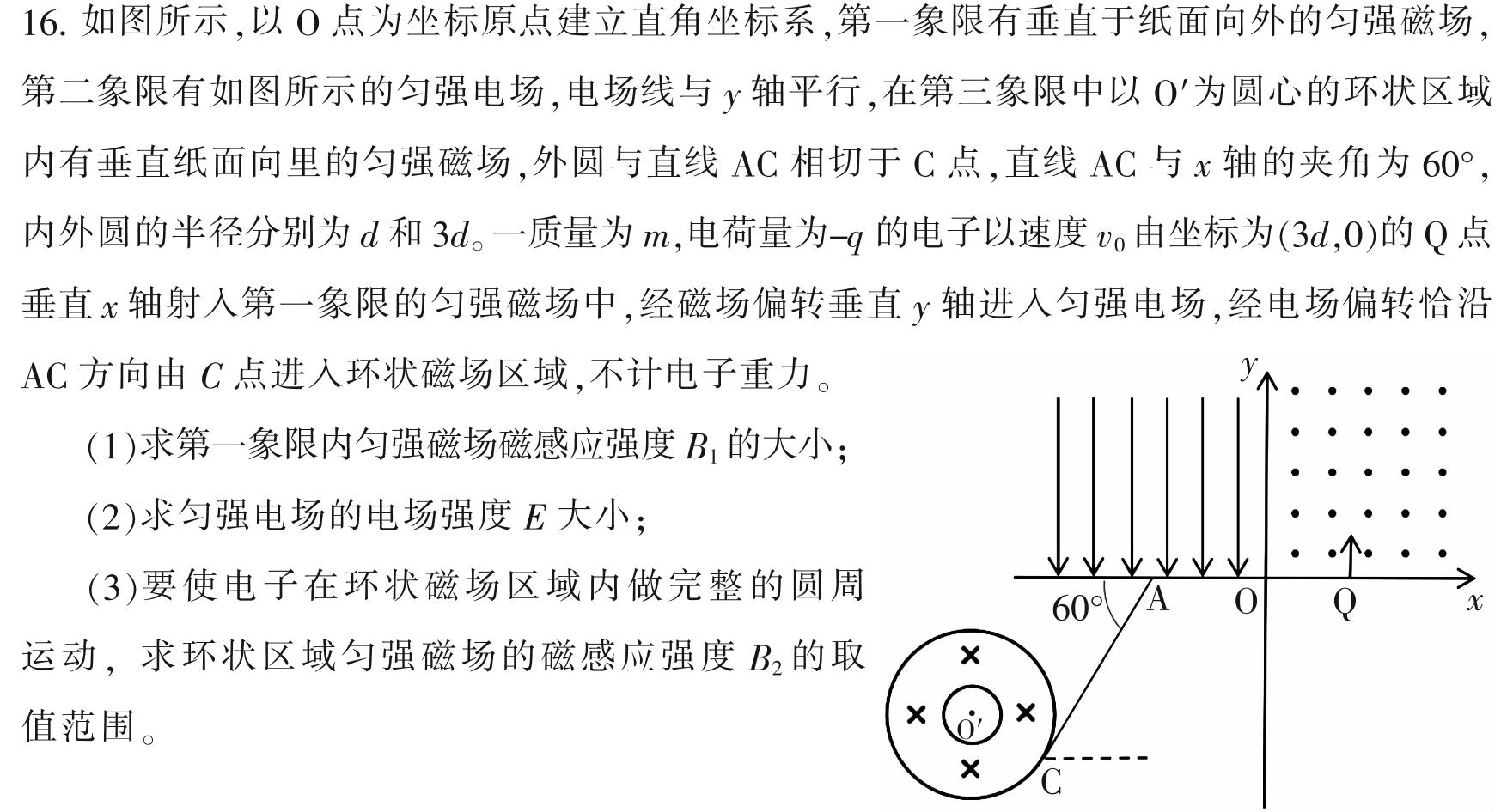 安徽省2023-2024学年七年级上学期学业水平监测(12月)数学.考卷答案