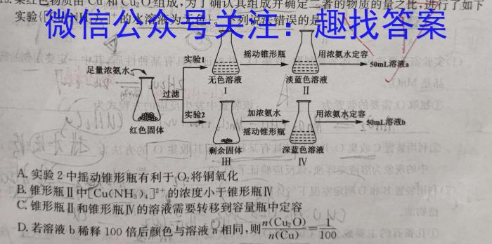 全国大联考2024届高三全国第一次联考 1LK-Y化学