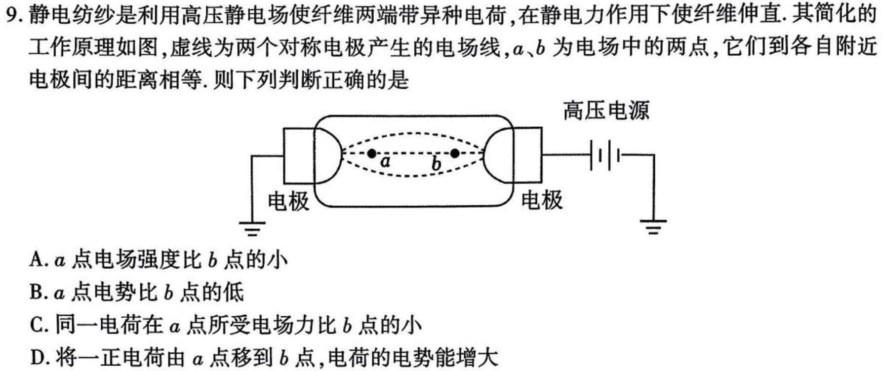 福建省部分达标学校2023~2024学年高二第一学期期中质量监测(24-121B)数学.考卷答案