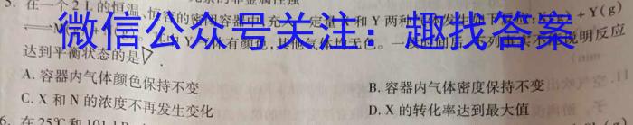 河南2024届高三年级8月入学联考（23-10C）理科数学试卷及参考答案化学