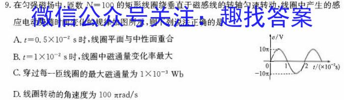 武汉二中2023-2024学年度下学期高三模拟考试数学