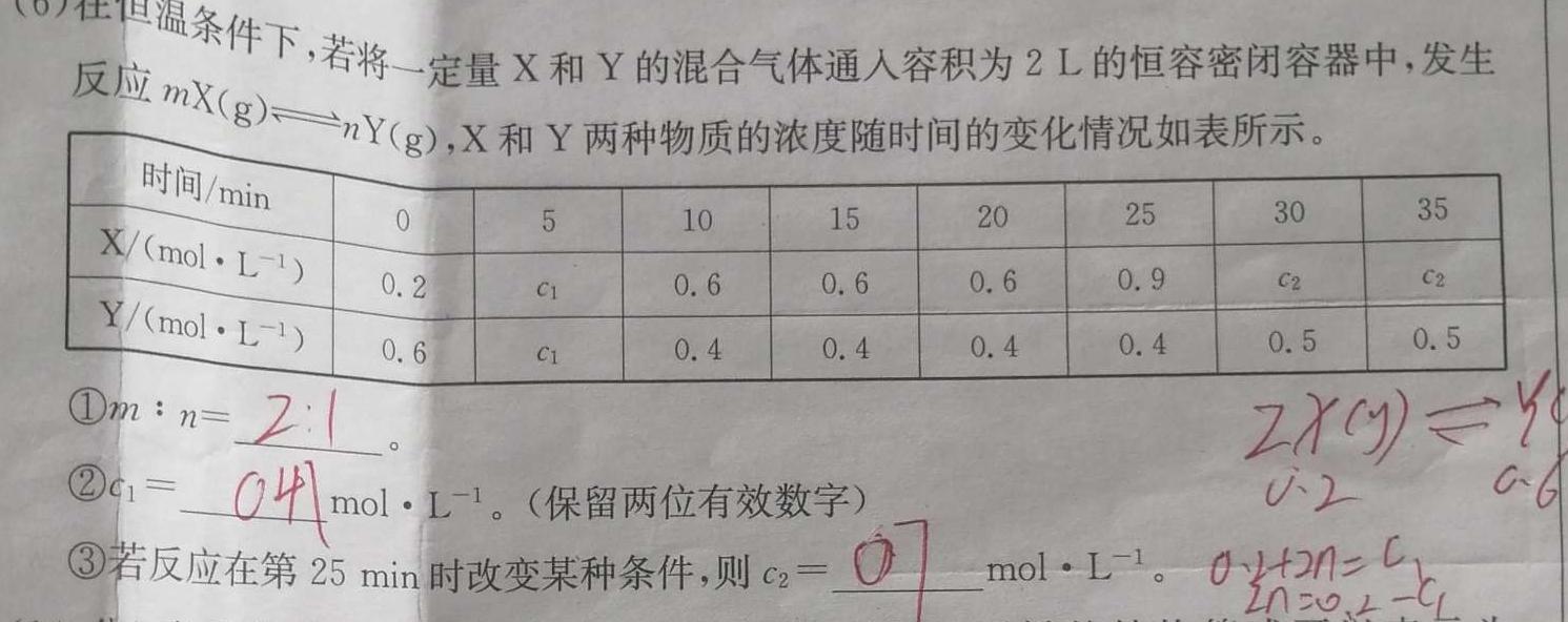 ［衡水大联考］2024届广东省新高三年级8月开学大联考物理试卷及答案化学