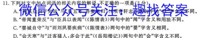 湖南省长沙市第一中学2024届高三上学期月考（一）语文