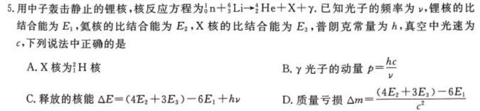 澄城县2024年初中学业水平模拟考试(一)数学.考卷答案