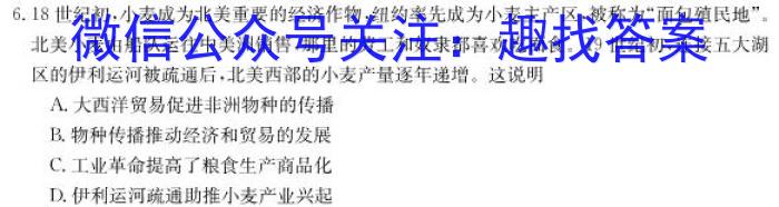 四川省宜宾市2023年春期高一年级高中教育阶段学业质量监测历史