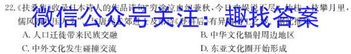 山西省2023~2024学年度高三8月质量检测（243006D）政治~