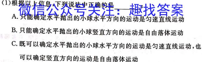 河南2024届高三年级8月入学联考（23-10C）物理试卷及参考答案物理`