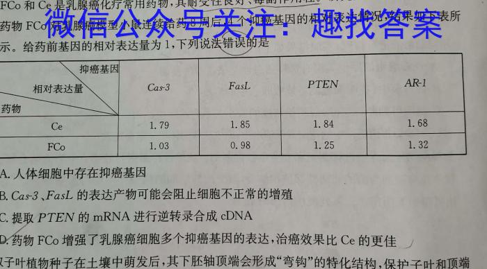2024届高考滚动检测卷 新教材(一)生物