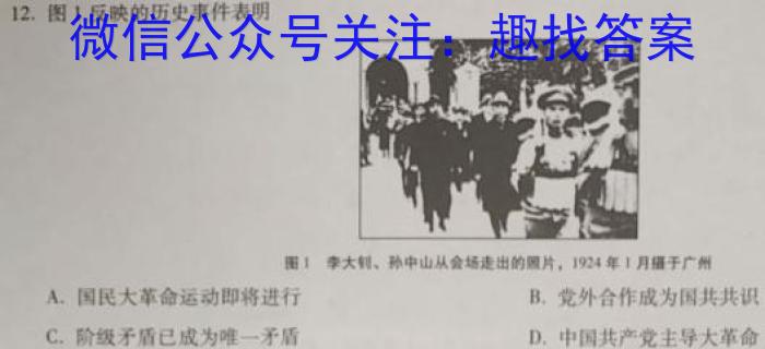 湖南省岳阳县第一中学2023-2024学年高三上学期入学考试历史