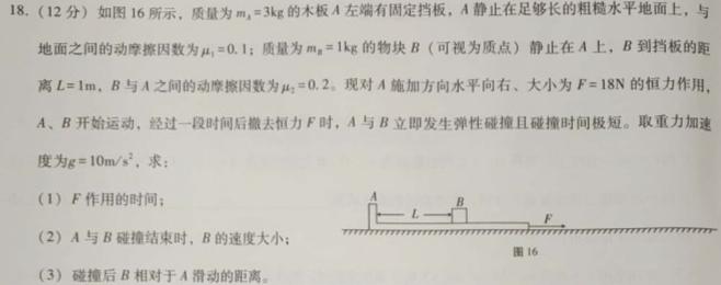 安徽省2023-2024学年度八年级上学期阶段性练习（三）数学.考卷答案