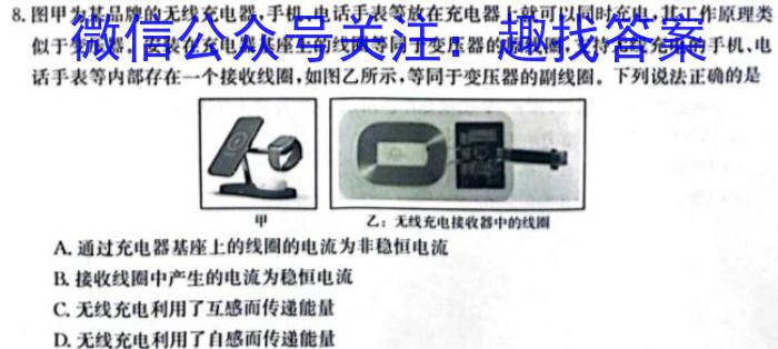 甘肃省张掖市2024年高三年级第三次诊断考试数学