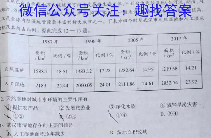 ［甘肃大联考］甘肃省2024届高三年级8月联考地理.